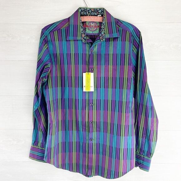 Robert Graham Macfarland Classic Fit Multicolor Striped Button Down Shirt - Picture 2 of 6